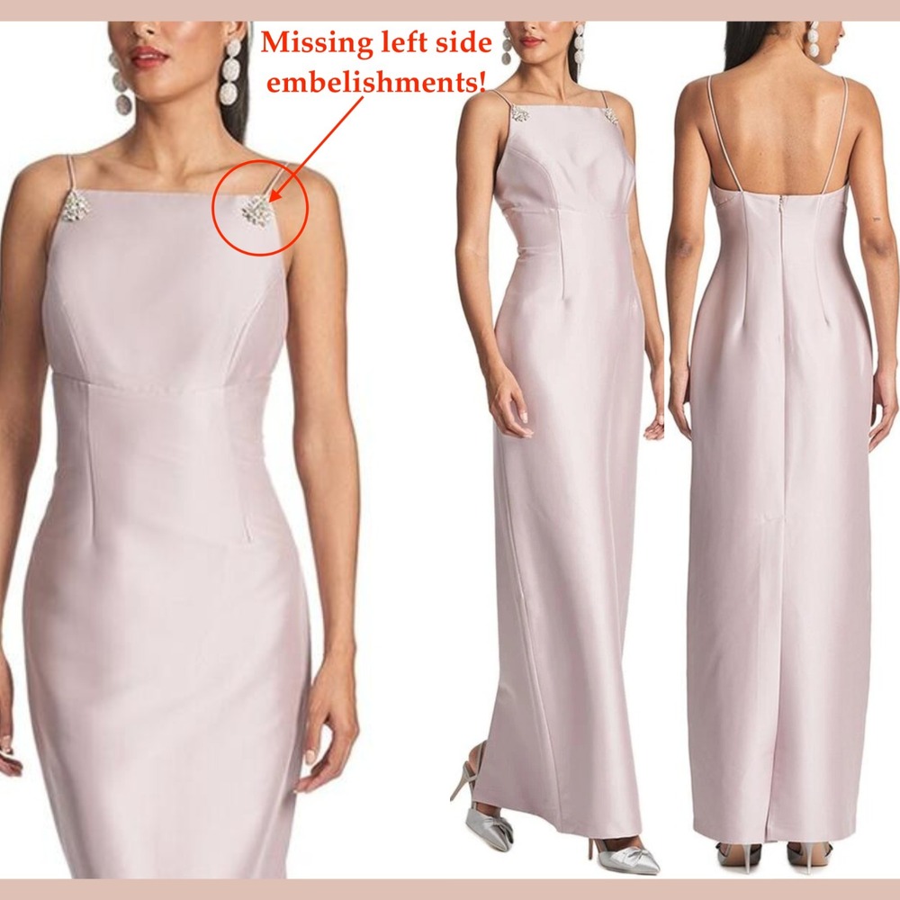 NWD‎ $795 Sachin & Babi [ 12 ] Pryce Stretch Mikado Gown in Blush Pink #J2138
